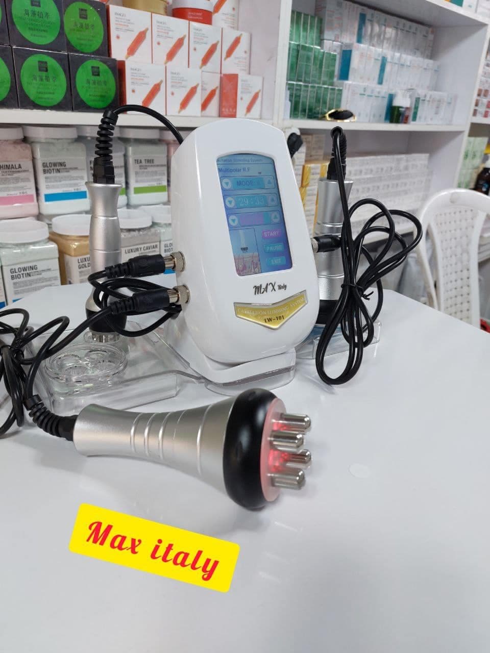 دستگاە آر اف کویتیشن۳هندپیس لاغری و لیفت رومیزی maxitaly — تصویر ۲