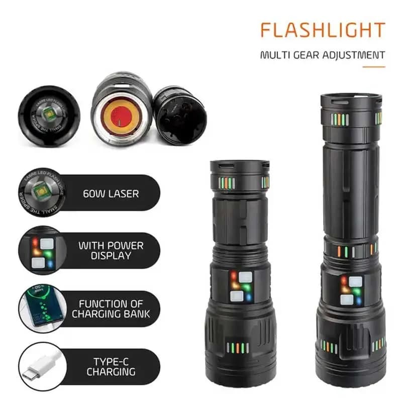 چراغ قوه حرفه ای اسمال سان مدل های ZY-T601 و ZY-T600 — تصویر ۴