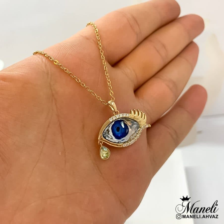 گردنبند چشم و اشک خاص و زیبا ژوپینگ 14010801 — تصویر ۳