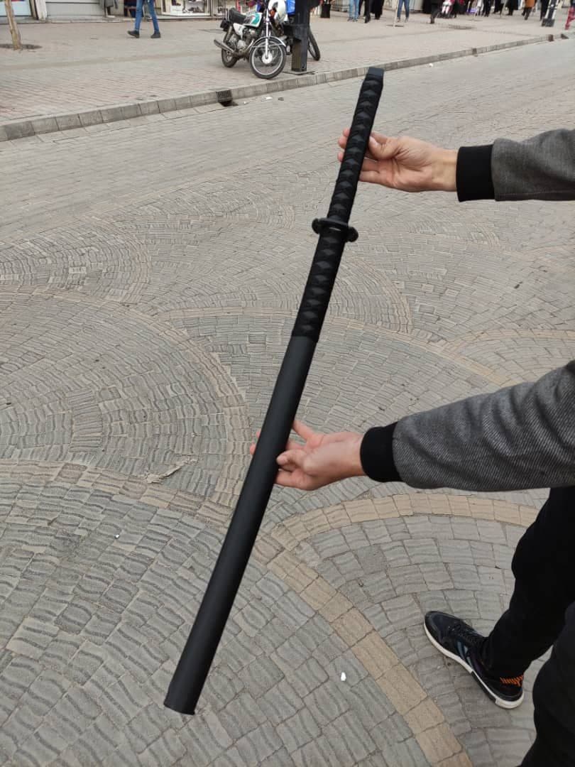 شمشیر کاتانا فول مشکی طرح اژدها کیفیت بسیار بالا dady — تصویر ۲