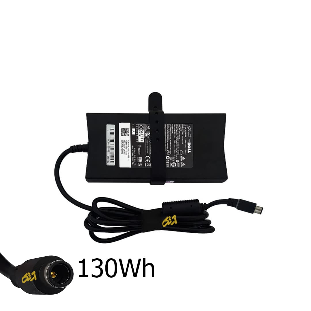 آداپتور شارژر لپ تاپ دل 19.5Vولت 6.7 آمپر adaptor laptop DELL Alienware 13 R2 SLIM