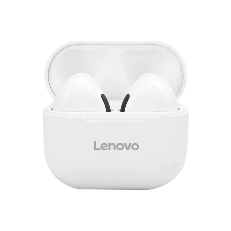 هندزفری بلوتوثی لنوو مدل LivePods LP40 سفید کد m20508