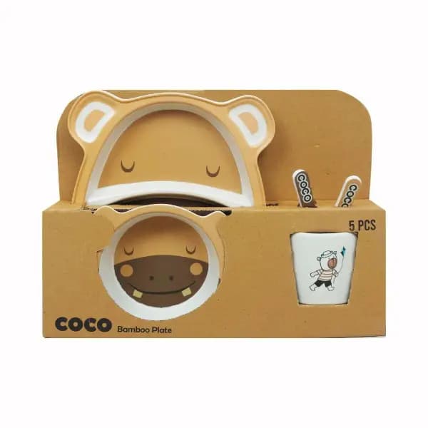 سرویس غذاخوری کودک بامبو 5 تکه coco — تصویر ۸