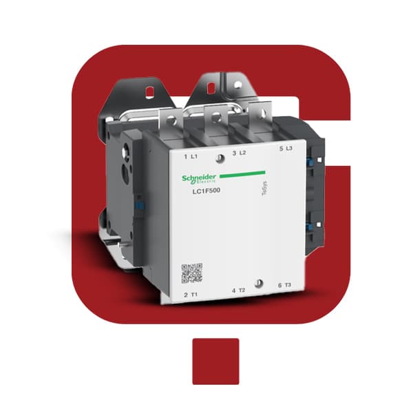 LC1F500F7 کنتاکتور F500 اشنایدر 500 آمپر 250 کیلووات بوبین 110 ولت AC