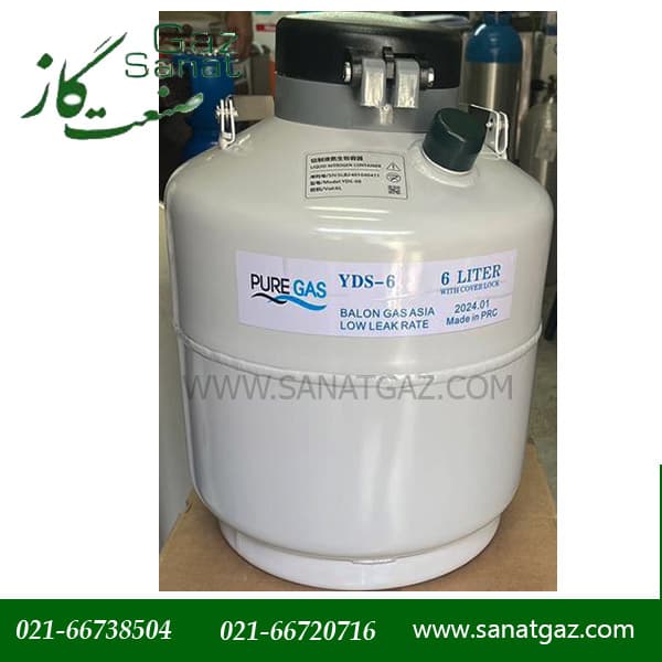 فلاسک 6 لیتری PURE GAS مدل YDS-6 — تصویر ۳