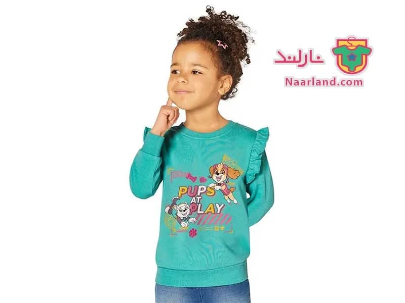 بلوز دورس داخل کرکی Paw Patrol سبز آبی طرح سگهای نگهبان — تصویر ۲