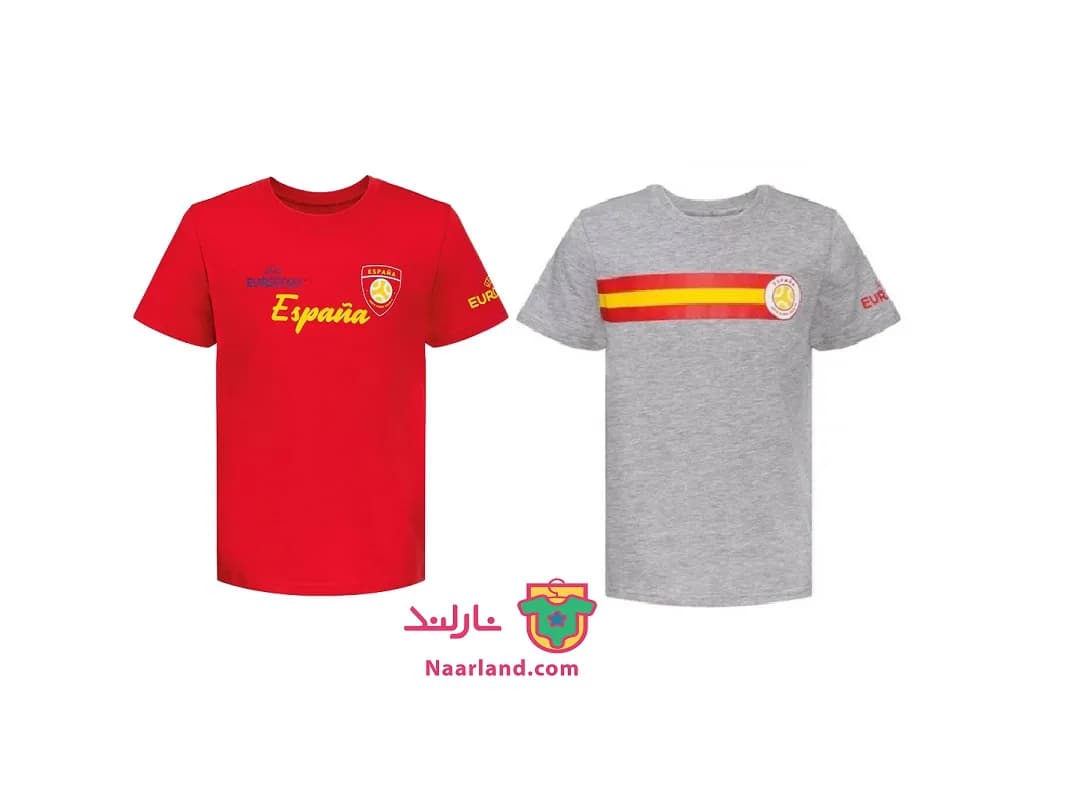 تیشرت نخی پسرانه طرح EURO 2020