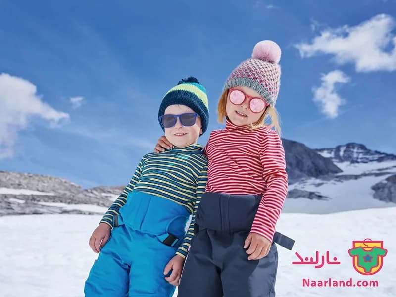بلوز یقه اسکی لوپیلو پک ۲ عددی زرشکی و راه راه — تصویر ۲