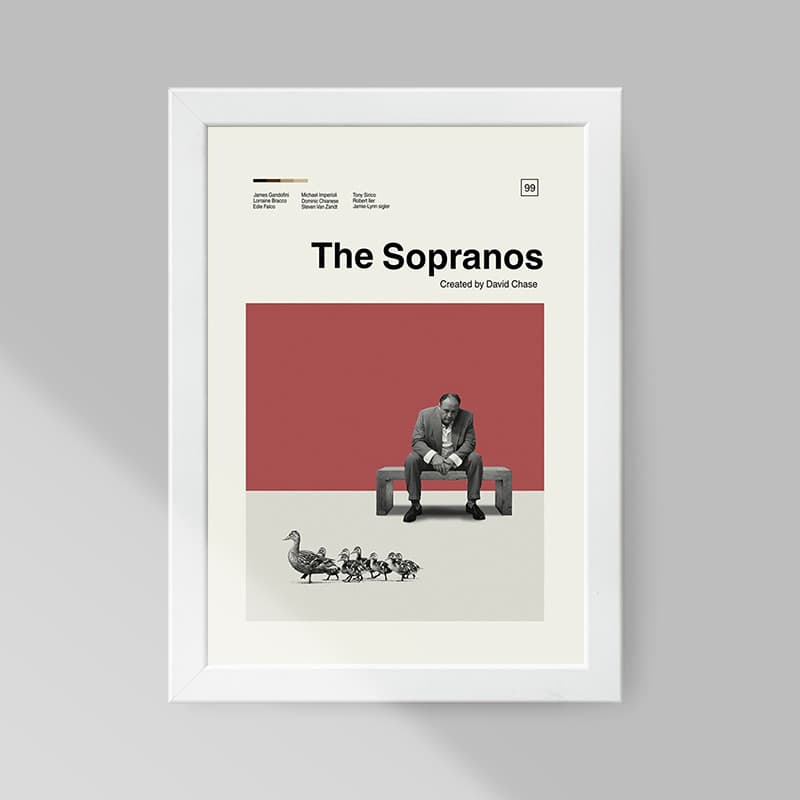 تابلو صبا طرح مدل فیلم The Sopranos کد S1402bw — تصویر ۲