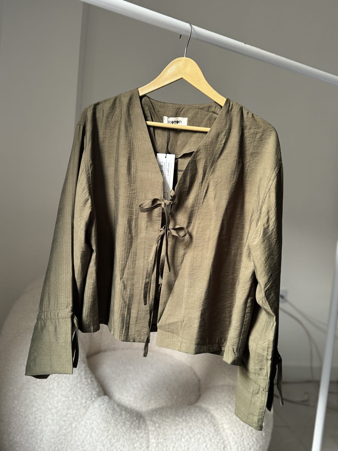شومیز طرح چهارخونه کراپ🦥 — تصویر ۳