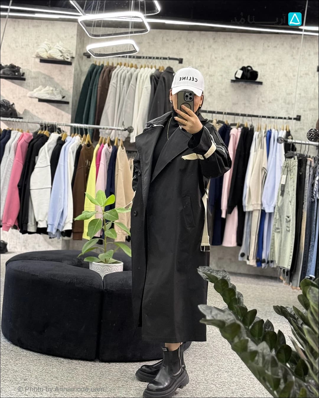 بارونی بلند زنانه — تصویر ۶