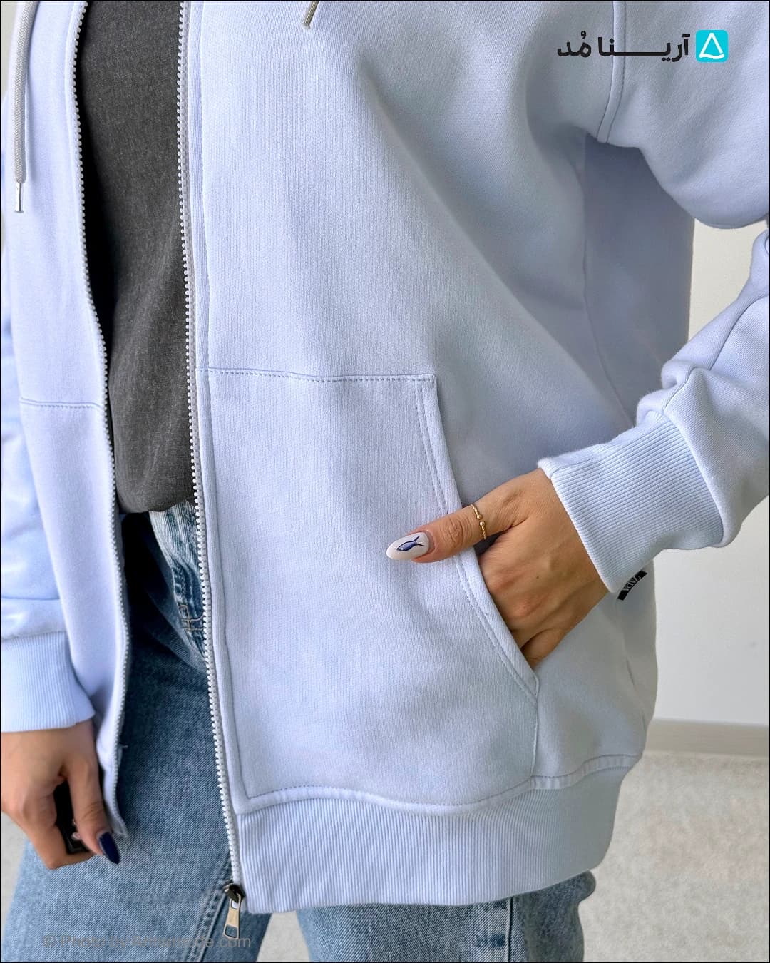 سوییشرت لانگ — تصویر ۵