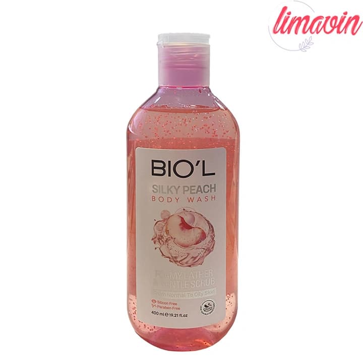 شامپو بدن بیول مدل SILKY PEACH با رایحه هلو ابریشمی مناسب برای پوست چرب و معمولی حجم 400 میلی لیتر