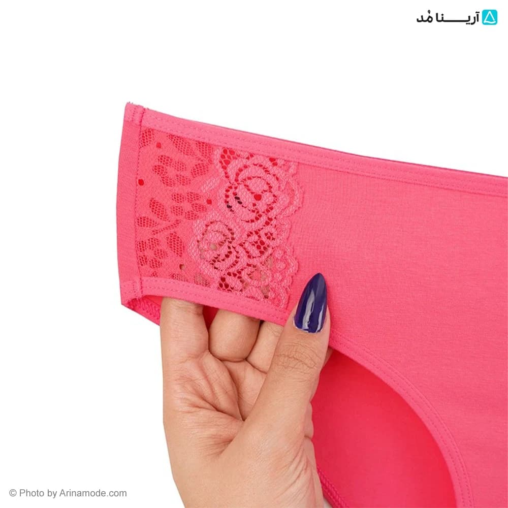 شورت زنانه اسلیپ نخی بغل دانتل برند Neev کد 402 — تصویر ۲