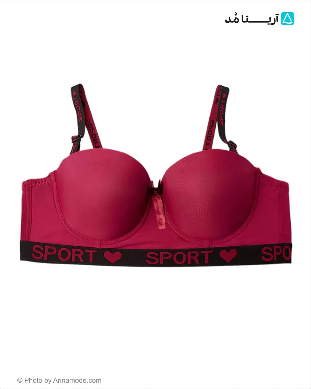 سوتین زنانه اسفنجی جک دار sport
