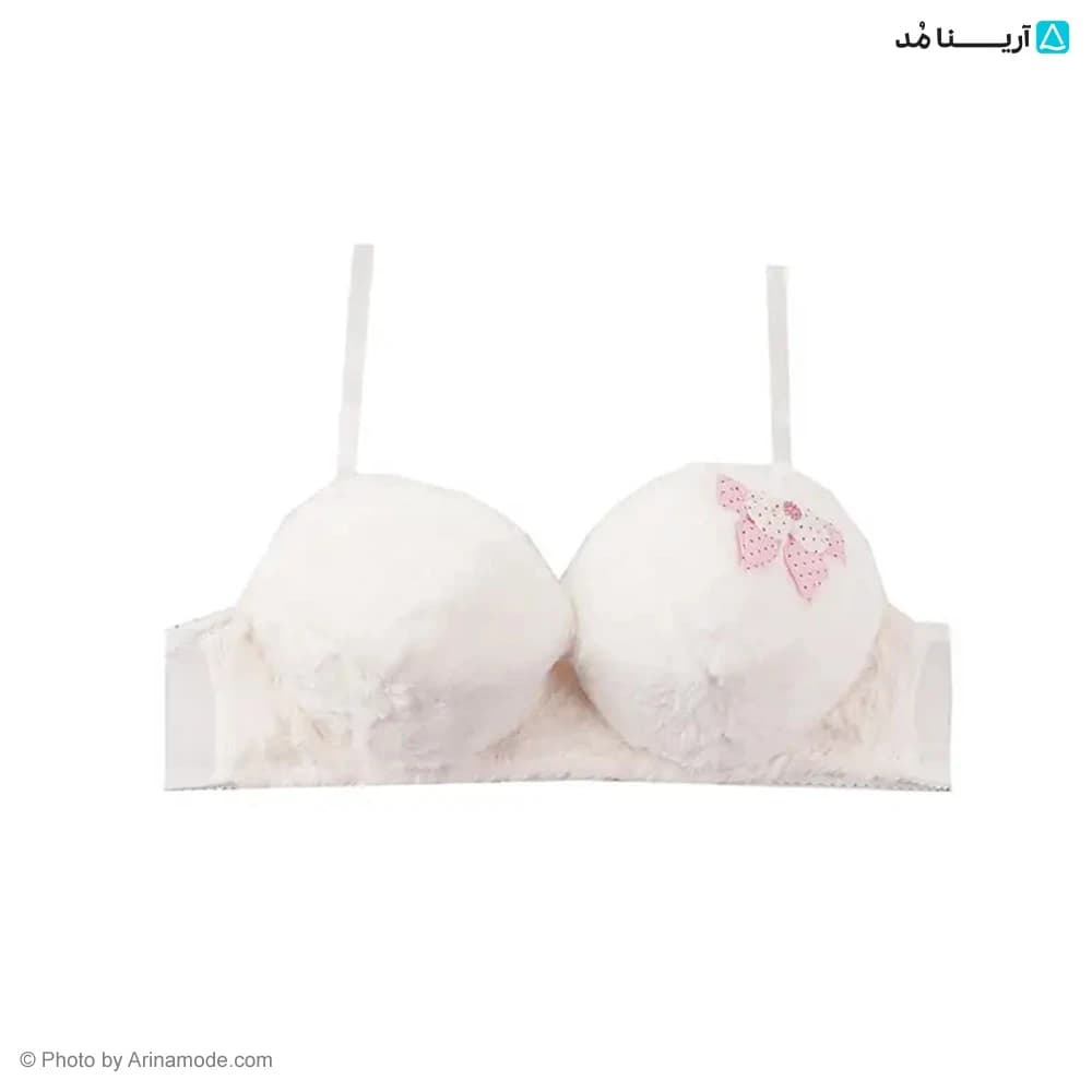 سوتین اسفنجی عروسکی پشمالو بغل گل دار — تصویر ۶