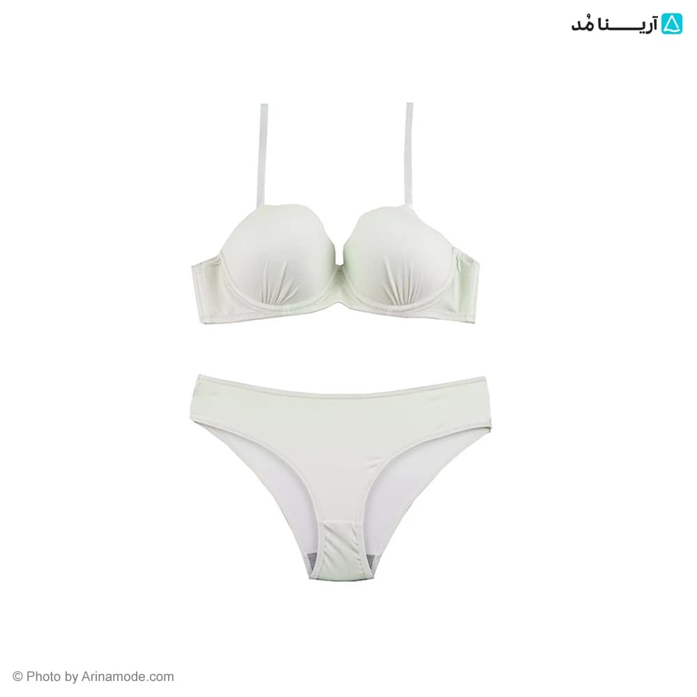 ست شورت و سوتین اسفنجی صدفی لبه دالبری — تصویر ۵