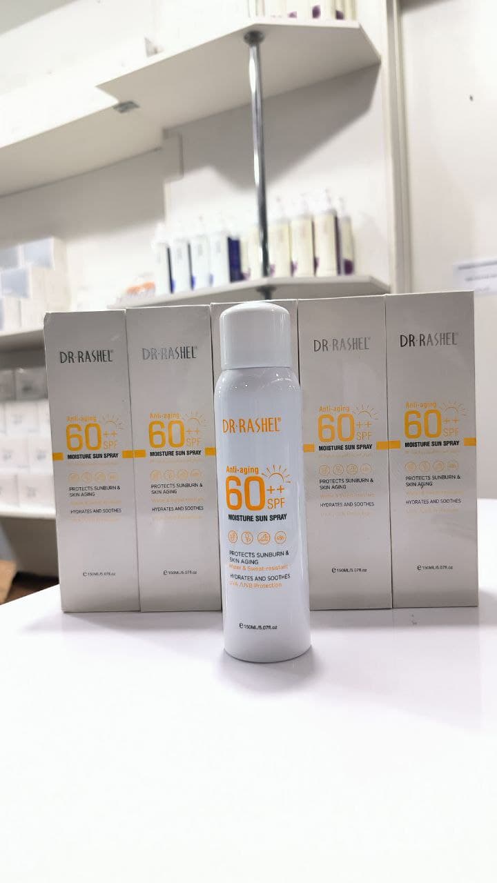 اسپری ضد آفتاب ضدپیری spf60 دکتر راشل 150میل — تصویر ۳