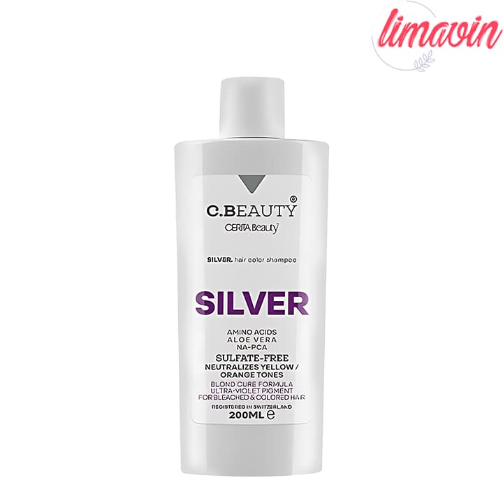شامپو رنگساژ مو سریتا مدل Silver مناسب انواع مو حجم 200 میلی لیتر