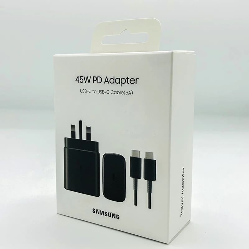 شارژر دیواری 45 وات سوپر فست شارژ سامسونگ اورجینال Samsunge 45W PD Power Adapter