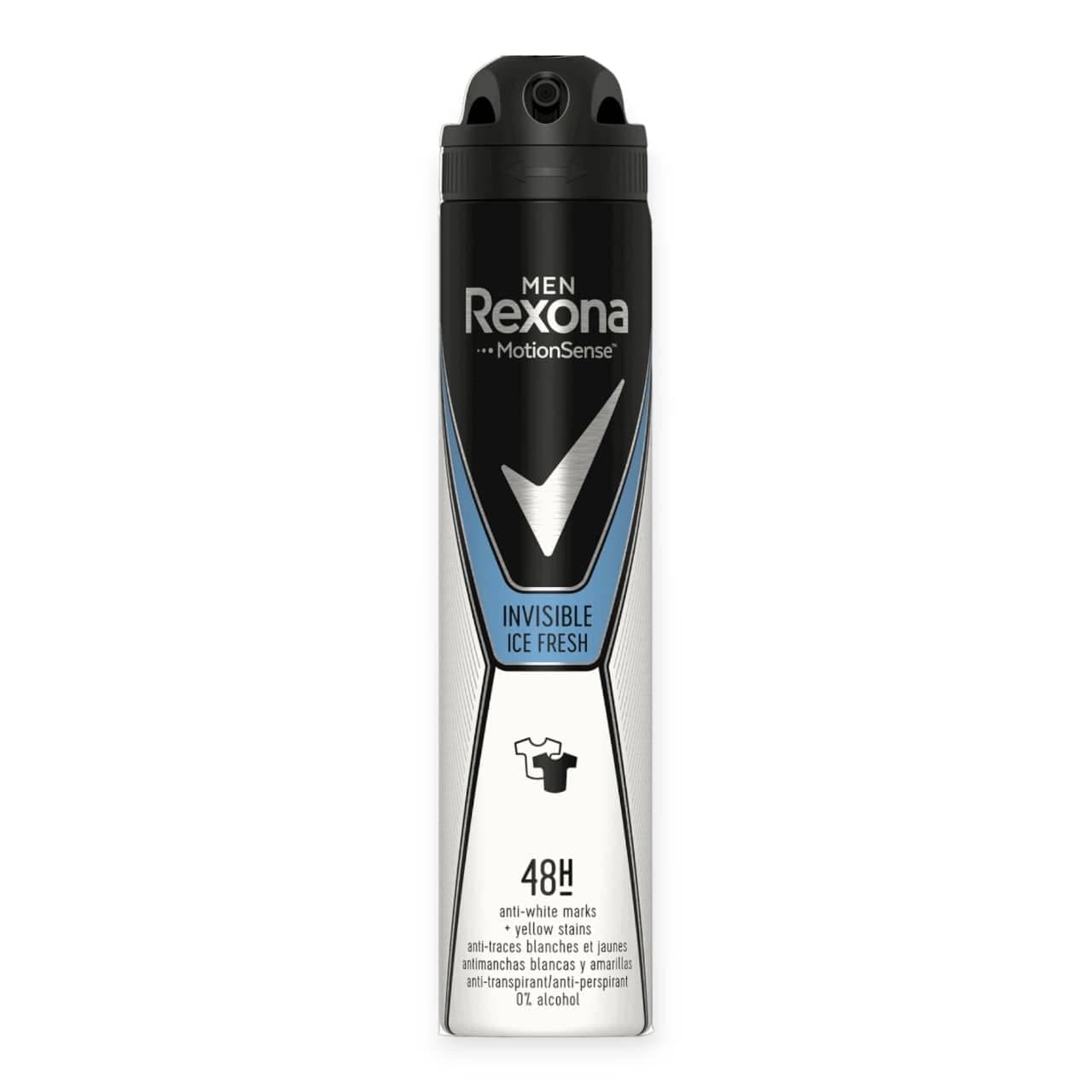 اسپری ضد تعریق مردانه رکسوناREXONA مدل 48 ساعته اینویزیبل آیس فرش حجم 200 میلی لیتر