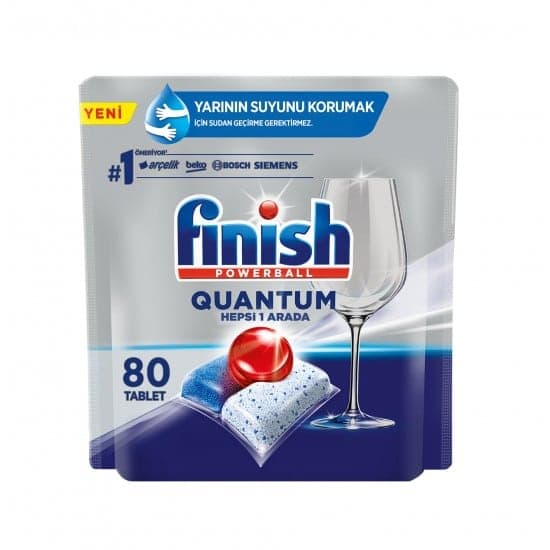 قرص ظرفشویی FINISH QUANTOM POWERBALL بسته 80 عددی