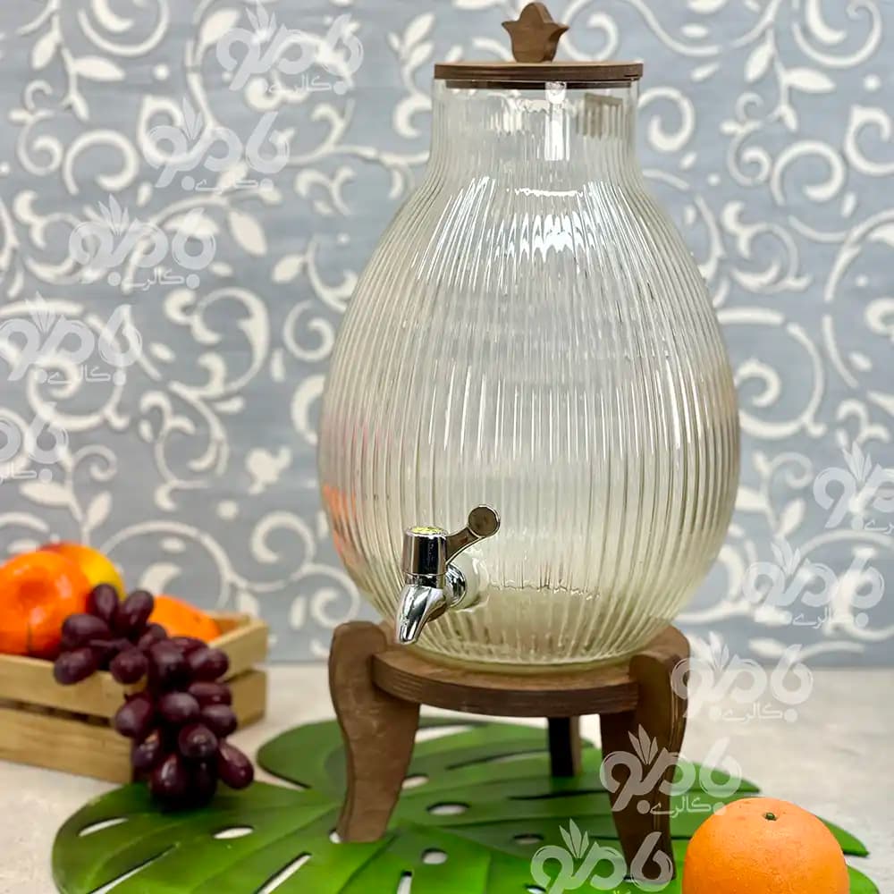 کلمن شیشه ای آدنا چوبی پلای وود