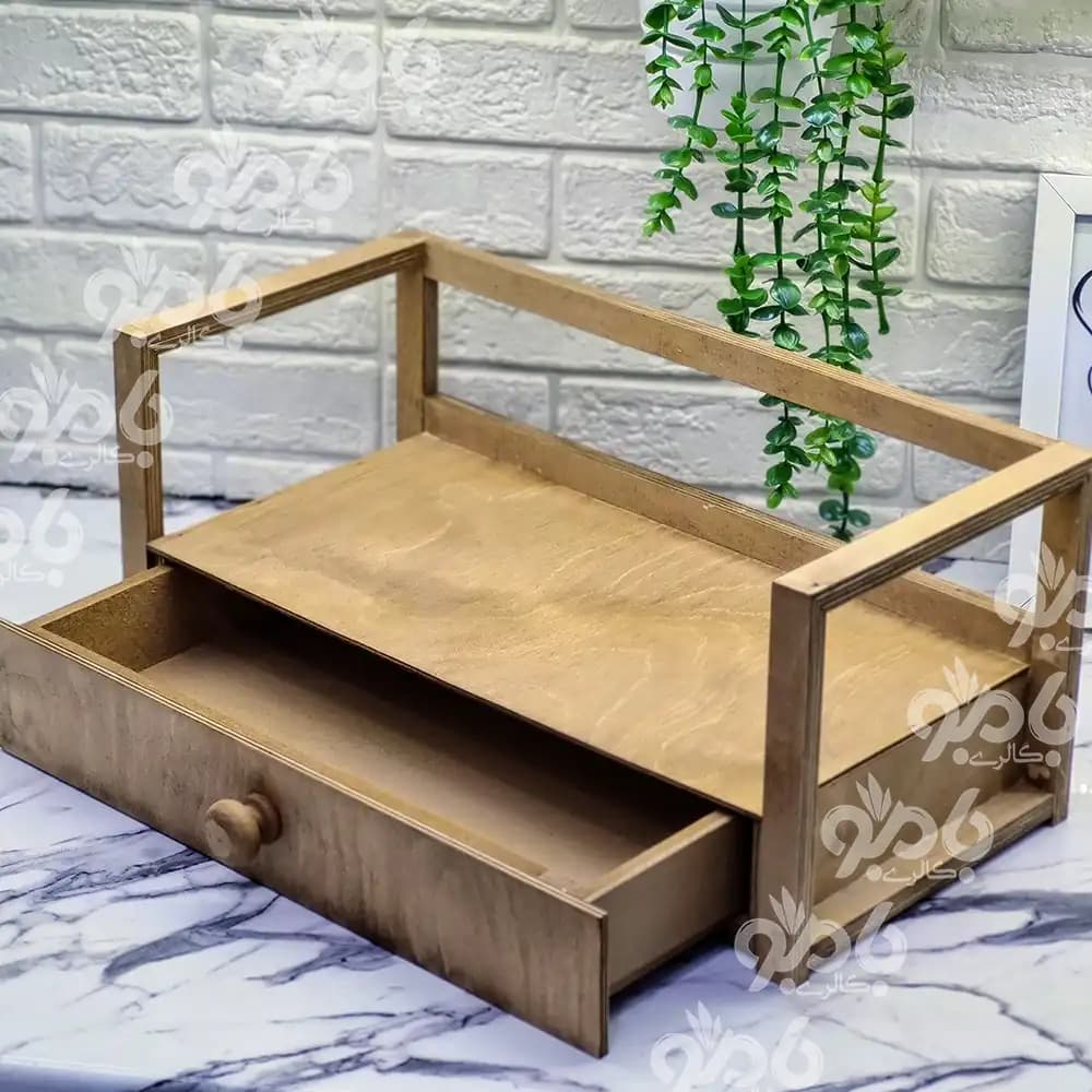 باکس چوبی رایزر تک کشو پلای وود — تصویر ۲