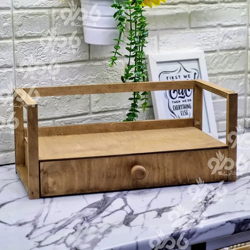 باکس چوبی رایزر تک کشو پلای وود