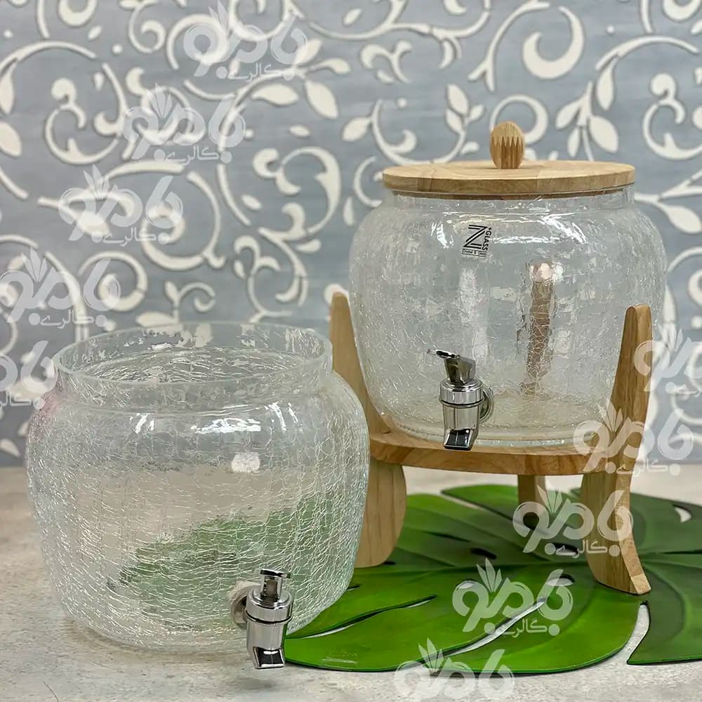 کلمن 2طبقه Z چوب جدید شیشه ای اولگا — تصویر ۳