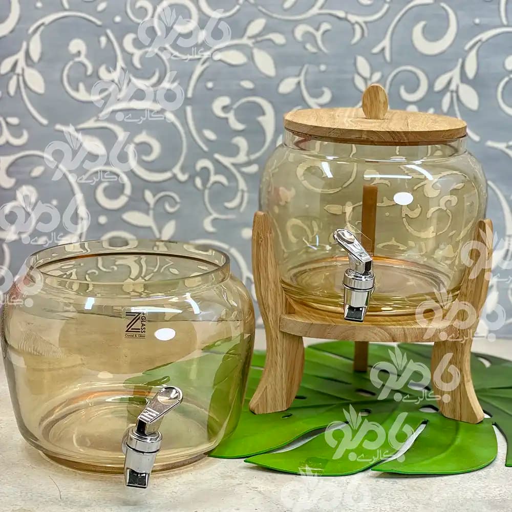 کلمن 2طبقه Z چوب جدید شیشه ای اولگا — تصویر ۷