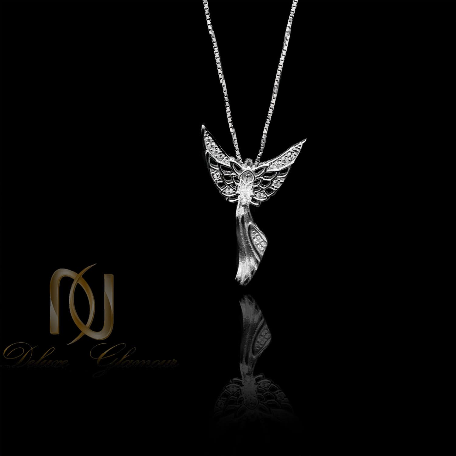 گردنبند نقره خاص طرح فرشته NW-N777 — تصویر ۲
