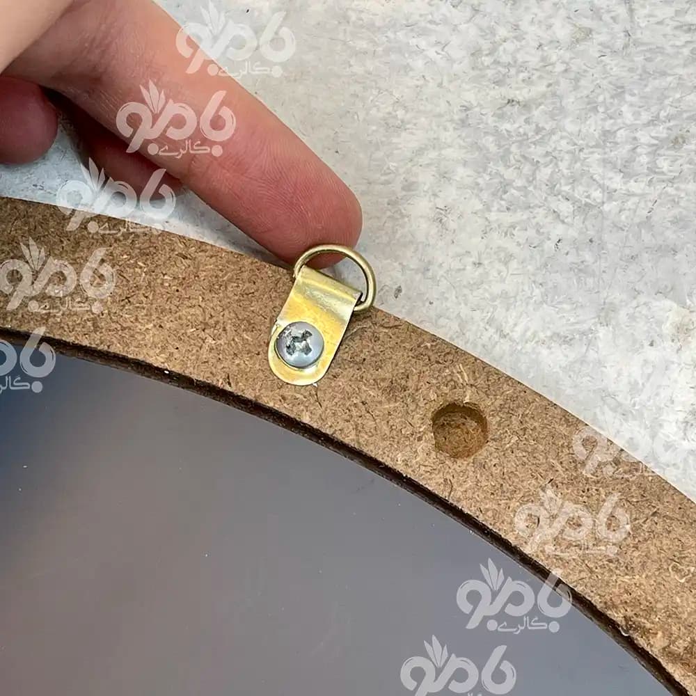 آینه دکوراتیو گرد پروانه دار قطر 38سانتی متر — تصویر ۷