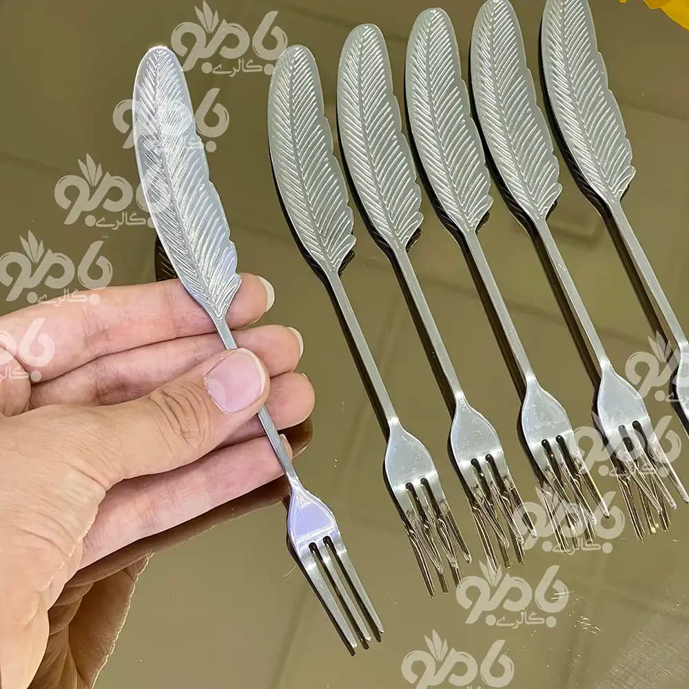 چنگال استیل طرح پر سیلور
