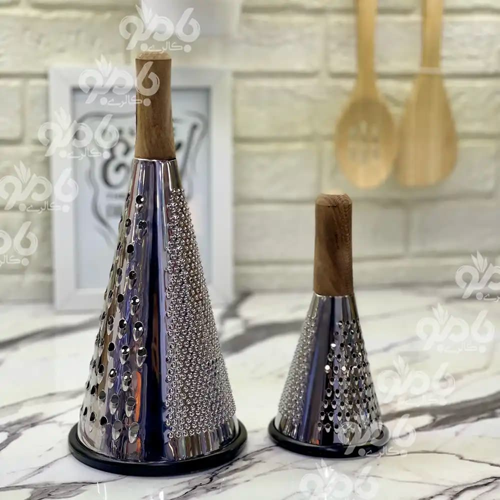 رنده استیل مخروطی چوبی ایرانی — تصویر ۸