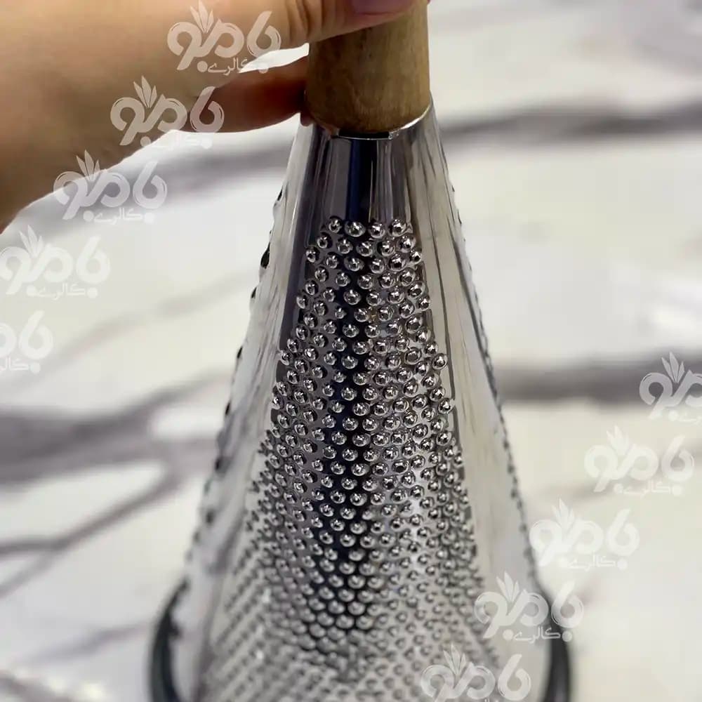 رنده استیل مخروطی چوبی ایرانی — تصویر ۳