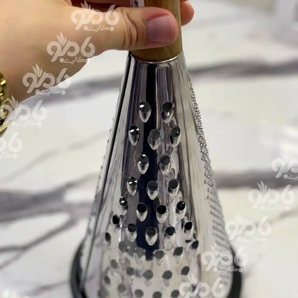 رنده استیل مخروطی چوبی ایرانی — تصویر ۵