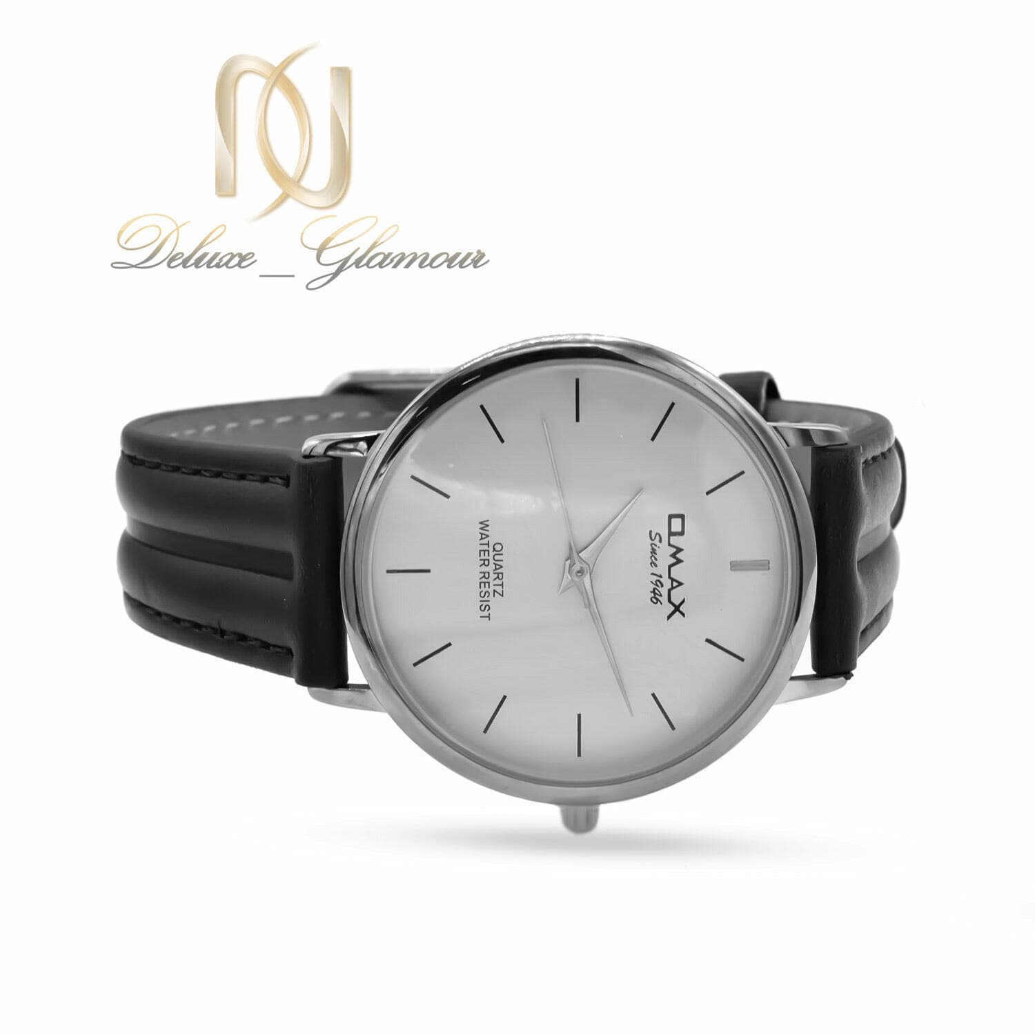 ساعت مردانه OMAX بند چرمی مشکی WH-N372