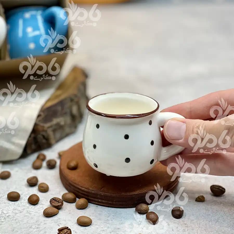 شات خالدار رنگی تپل سرامیکی — تصویر ۲