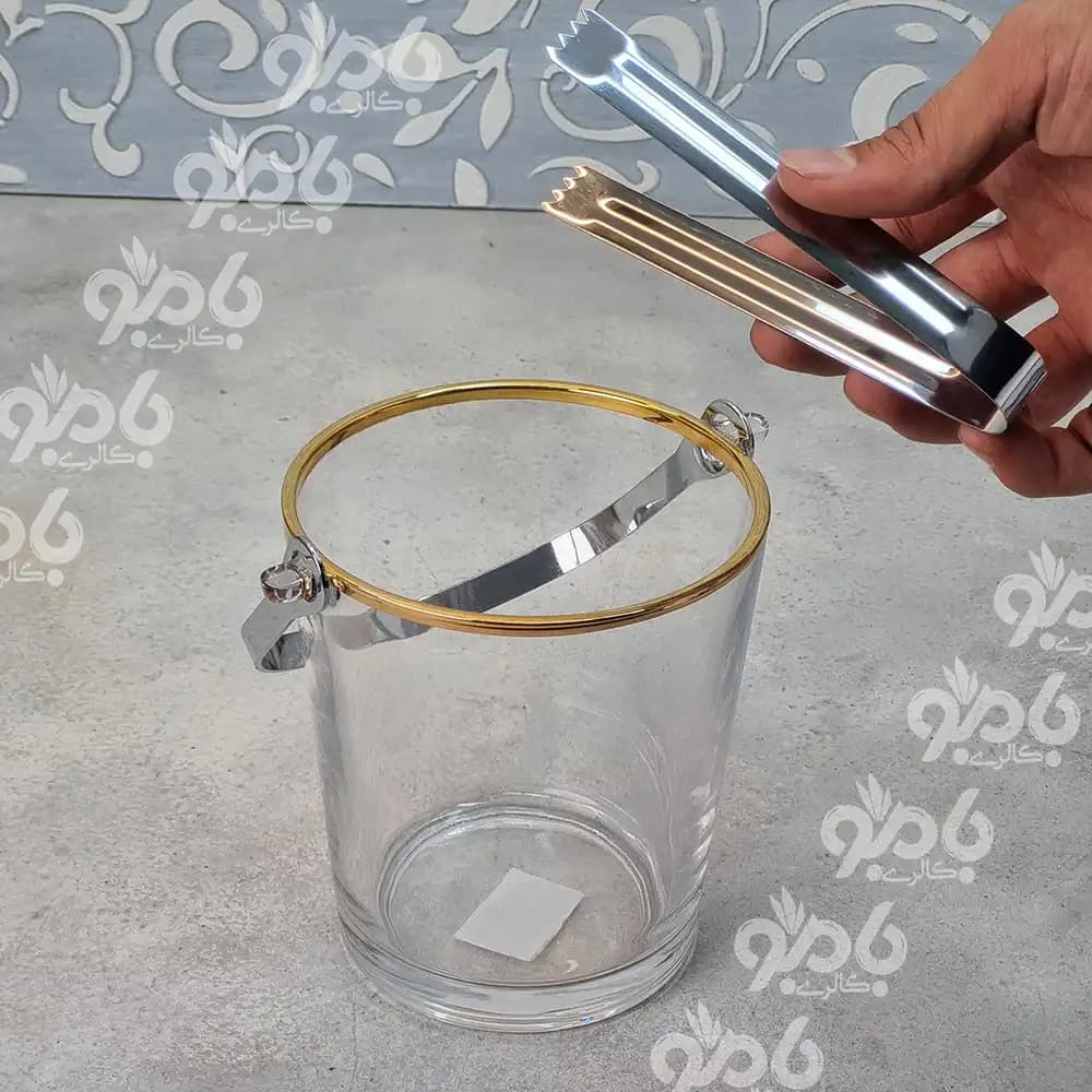 یخدان شیشه ای بیوتی لب طلا — تصویر ۲