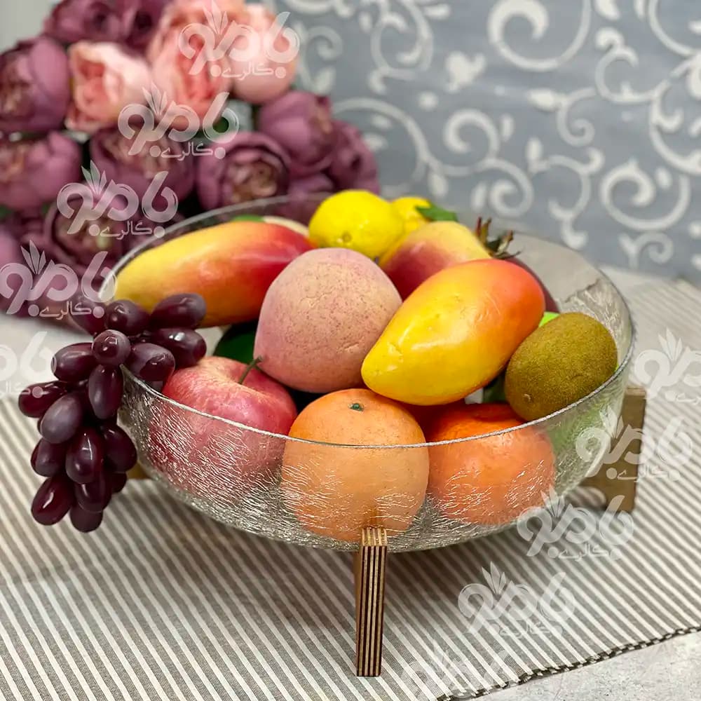میوه خوری چوبی شیشه آبگز پلای وود — تصویر ۲