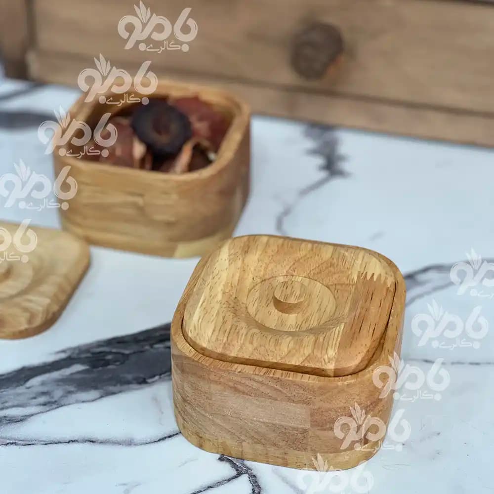 قندان چوبی رابر وود مربع