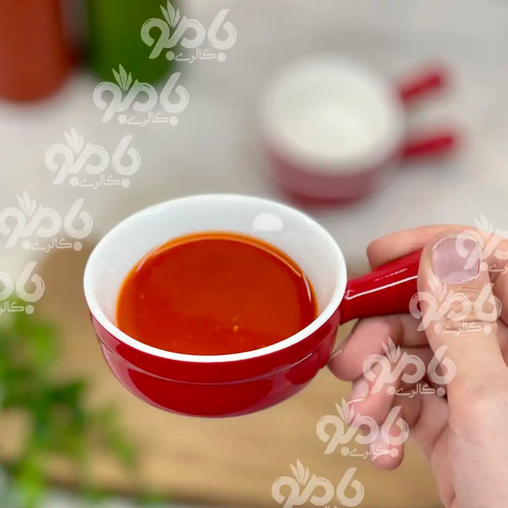 سس خوری سرامیکی دنی هوم قرمز — تصویر ۳