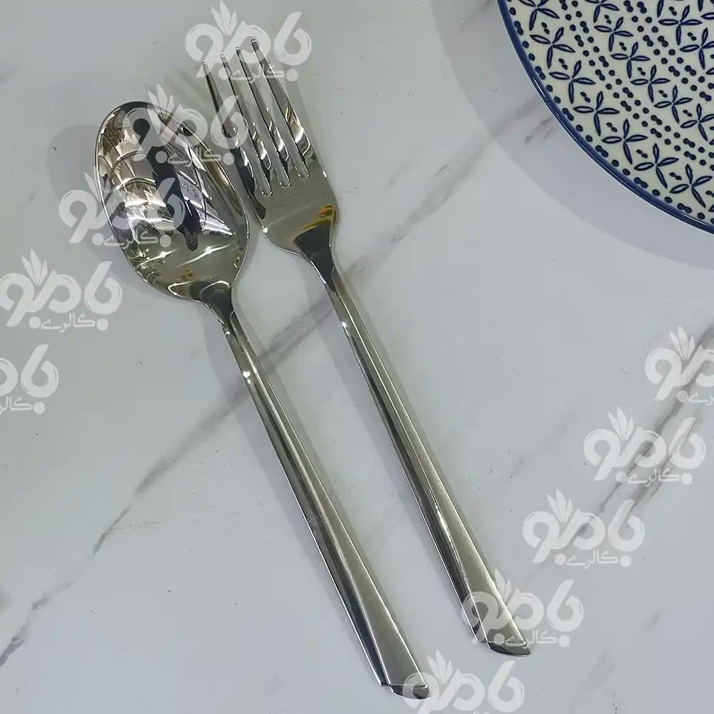 قاشق چنگال تمام استیل یونیک جعبه سفید — تصویر ۳