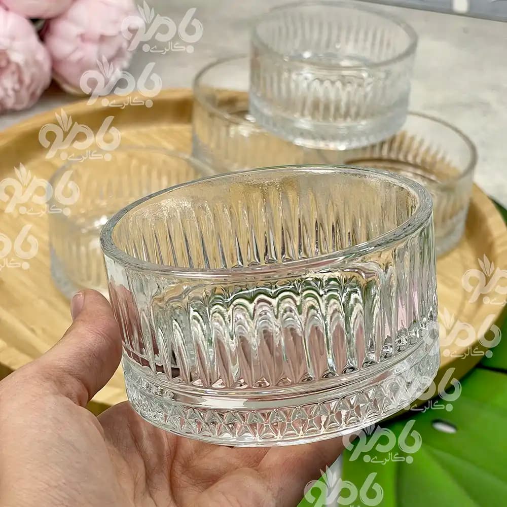 پیاله شیشه ای اسلو 6عددی قطر 10سانت
