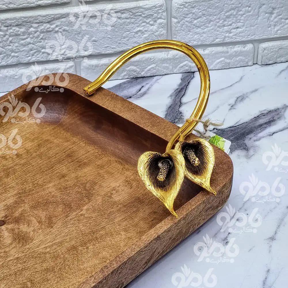 سینی چوب راش مستطیل ارکیده G056 — تصویر ۲