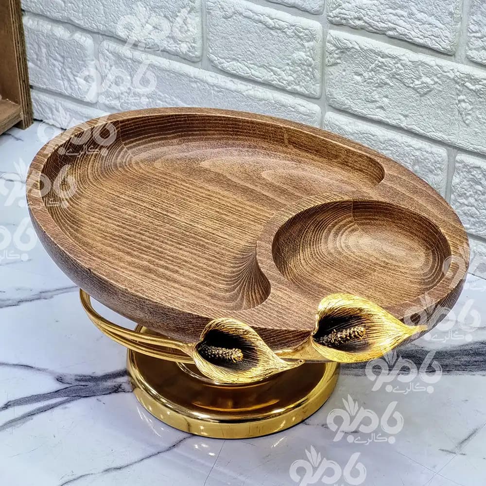 اردو خوری چوب راش مستطیل ارکیده G054 — تصویر ۲