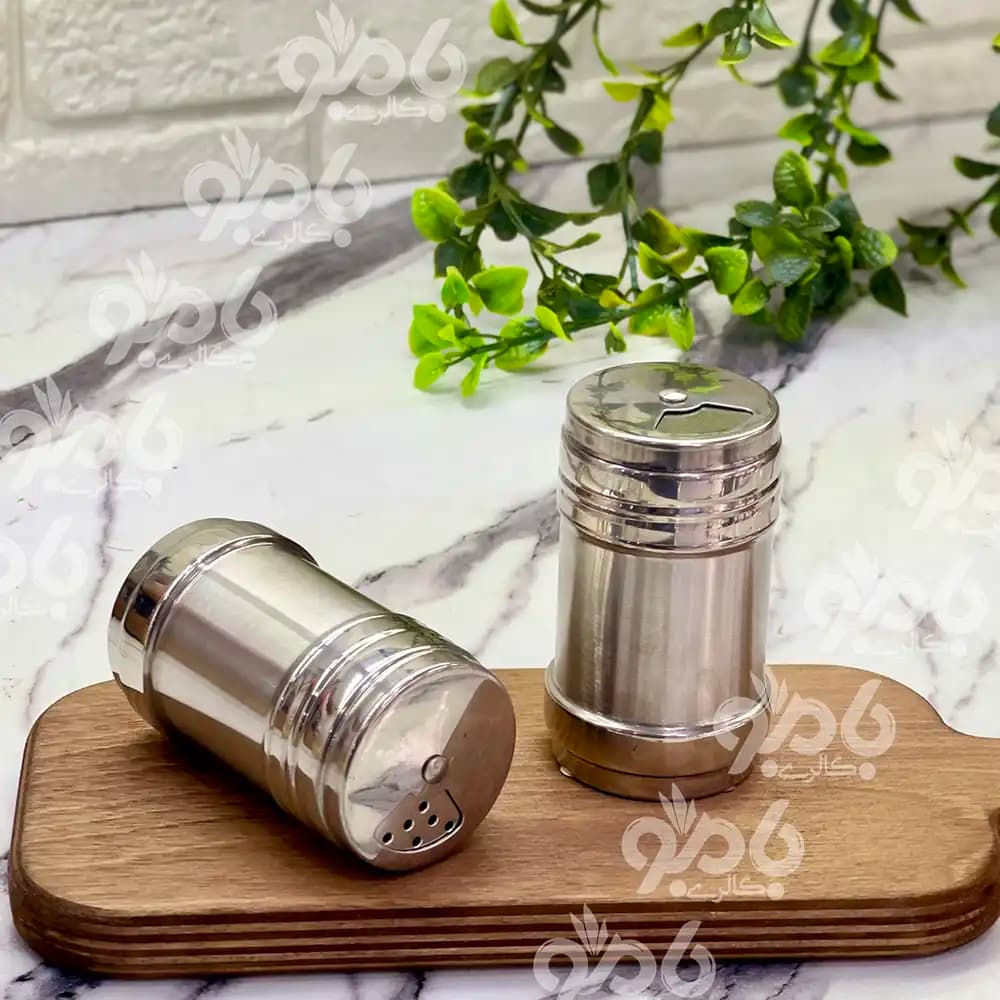ادویه پاش تک کوچک استیل وارداتی — تصویر ۲