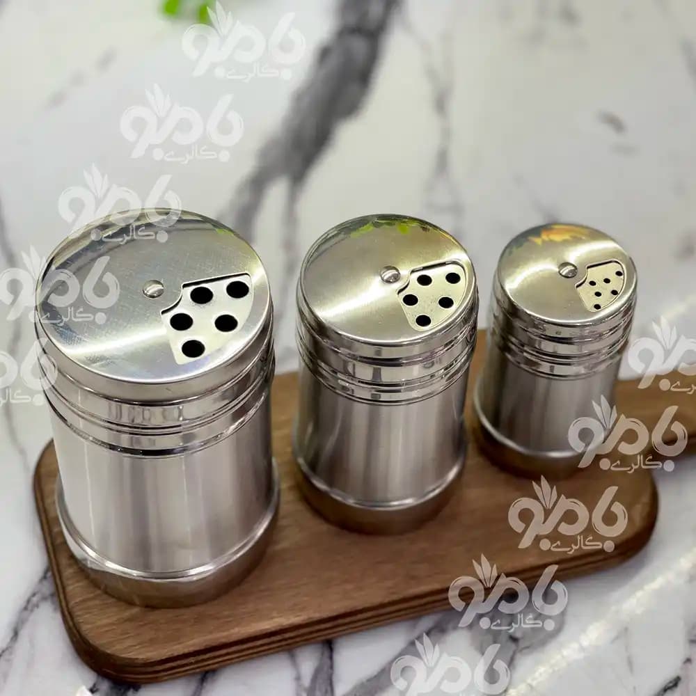 ادویه پاش استیل سه عددی