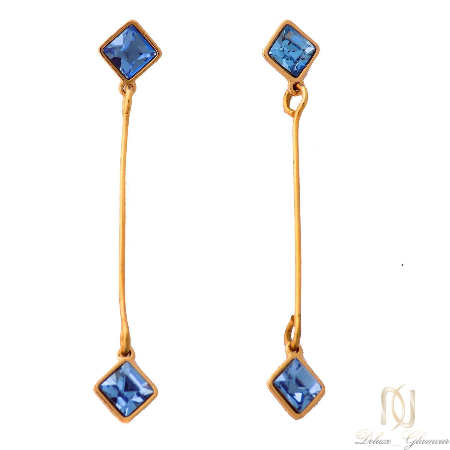 گوشواره آویزی دخترانه ژوپینگ نگین سواروسکی er-n192